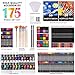 194 Piece Deluxe Art Set, Painting Drawing Art Supplies with 4 Drawing Pads, Acrylic Paints, Crayons, Colored Pencils Set in Wooden Case, Art Kit Gift Box for Kids, Teens, Adults, Artists, Beginners