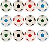 PartyPackTM 12 x Football Bouncy Balls for Childrens Birthday Boys and Girls Party Bags Childrens Birthday Party Favors Rubber Ball Bouncy Ball Football Party Bouncy Ball Set