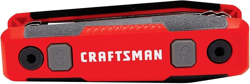 Kit de Chaves Allen SAE Dobráveis com Trava CRAFTSMAN CMHT26025, 8 Peças, Pacote com 6