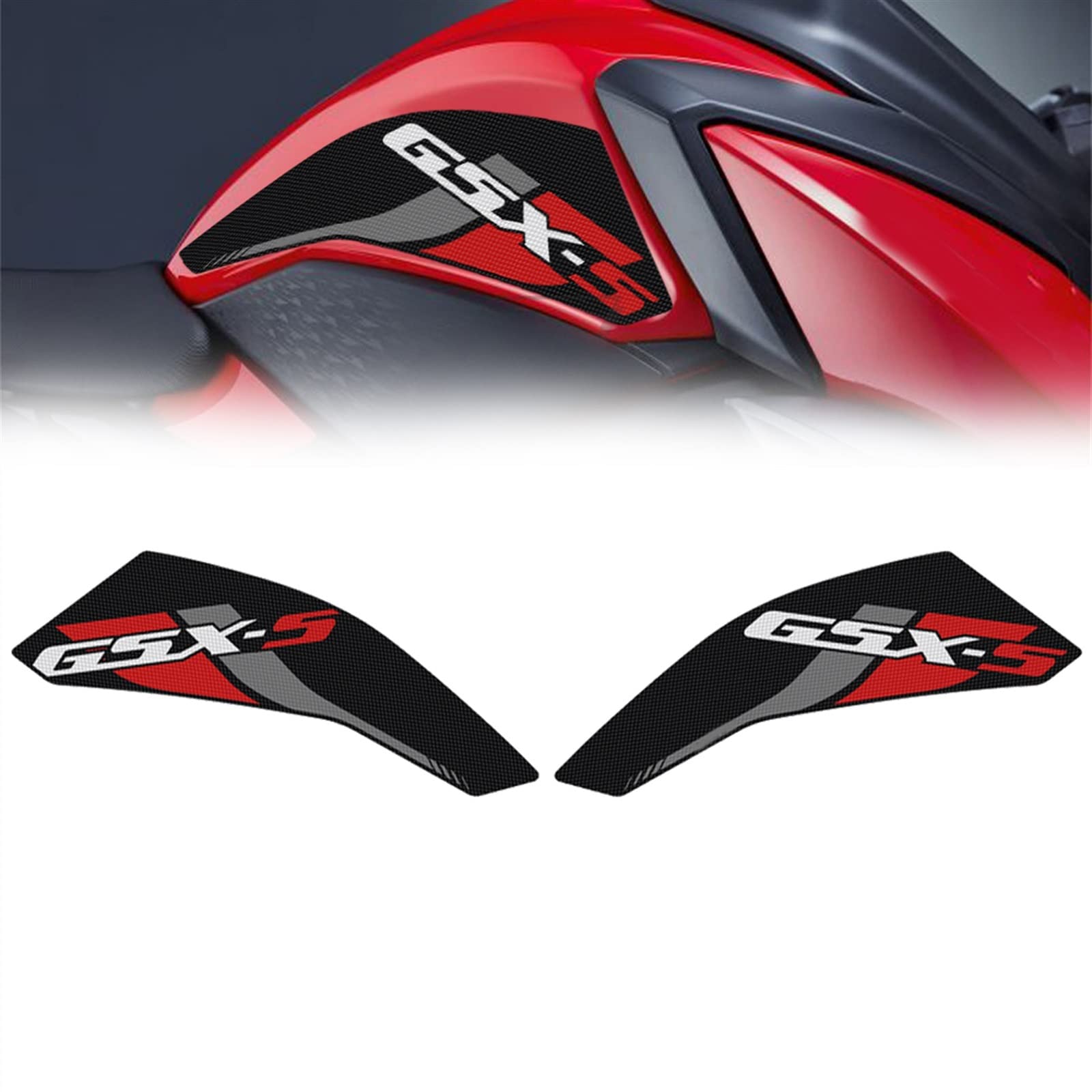 Protection réservoir moto Suzuki GSX-S750 Z pad latéral genouillère 2017-2021