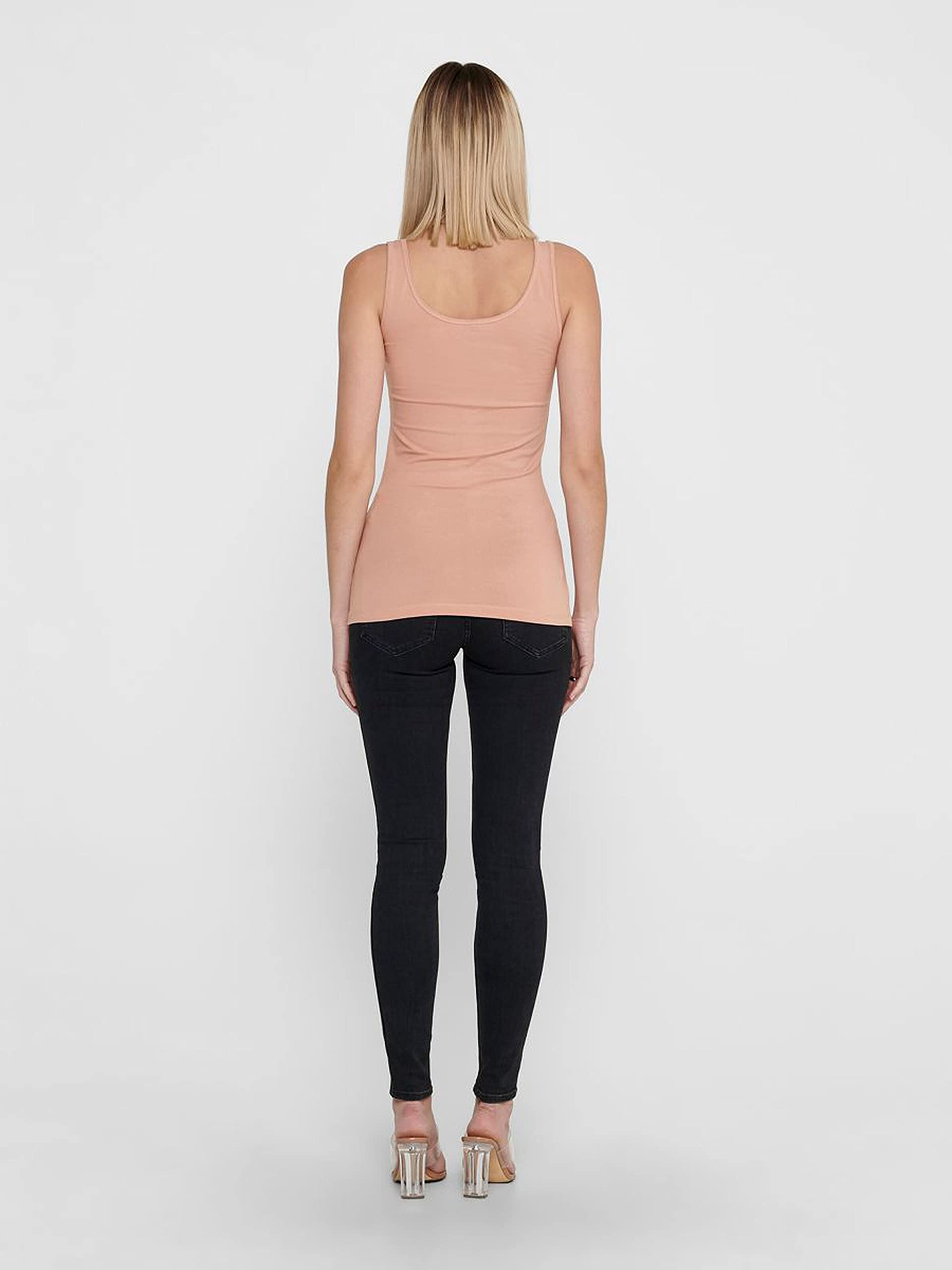 ONLY Damen Onllive Love Tank TOP JRS 3-Pack, Misty Rose/+ 1 Aqua Foam + 1 Y, XS – Ansicht 6