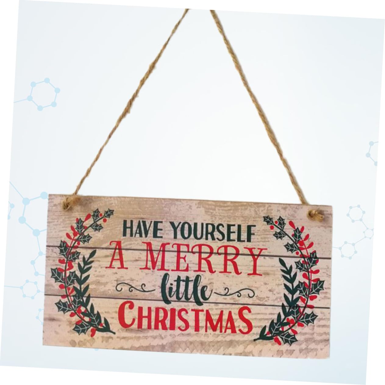 Adorno Colgante Navideño Para Puerta De Madera Diseño Festivo Brillante Adecuado Para Decoración De Interiores Navidad