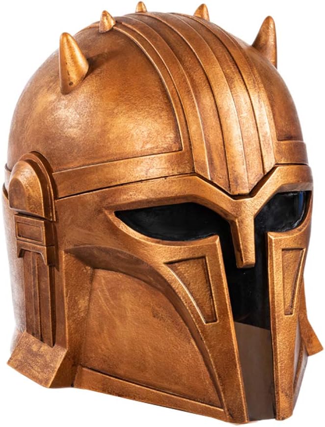 Mando Armorer Helmet Blacksmith Cosplay Mask Costume Props for Adult (Resin)