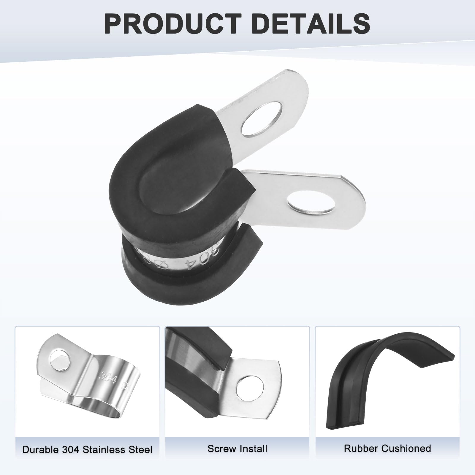 M METERXITY 12-Pack Cable Clamps - Image 2