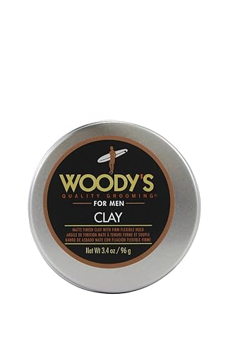 Woody's Aseo Arcilla para peinar el cabello de calidad, 3.4 oz