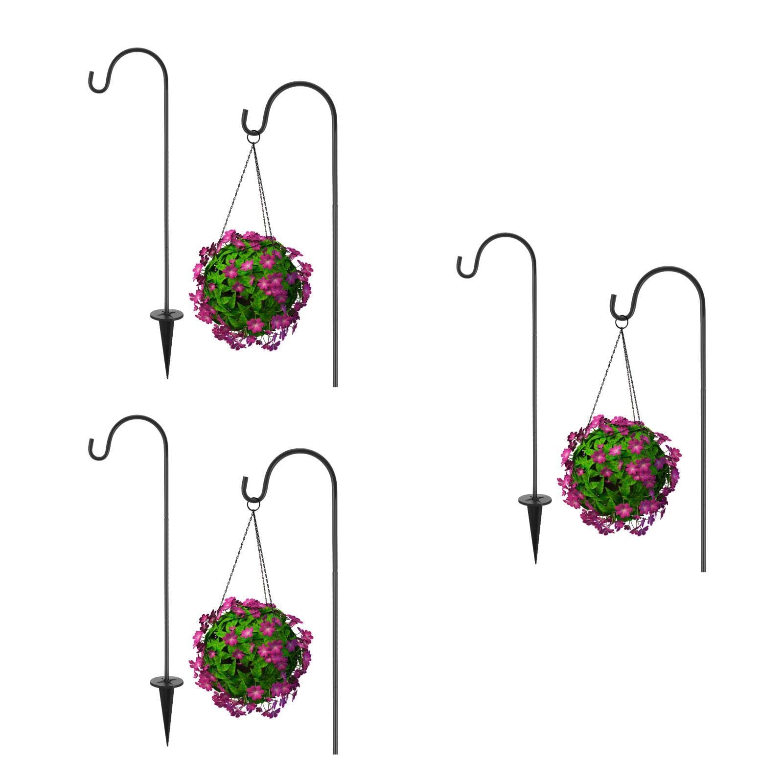 Crochets de berger anti-chute pour fixer vos lampes de jardin au sol