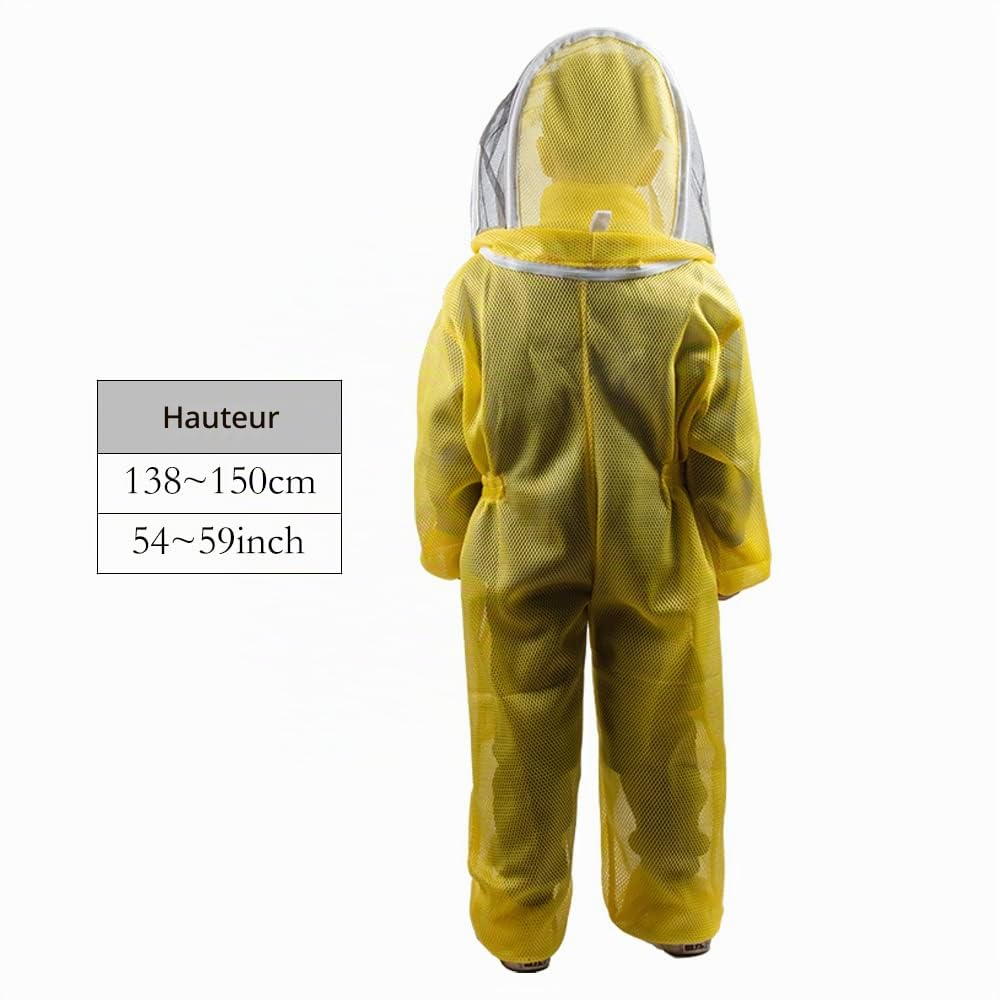 Combinaison d'apiculture ventilée pour enfant en coton 140 cm