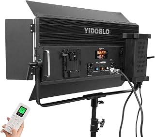 Yidoblo GL-3000C 300W RGB LED Video Light with APP & remoter Control, 1% Precise Min Dimming/360Â° RGB/ CRI 97+/TLCI 98+/2800K-9900K/14 Effects Light Scenes for Studio Lighting Photography Videography