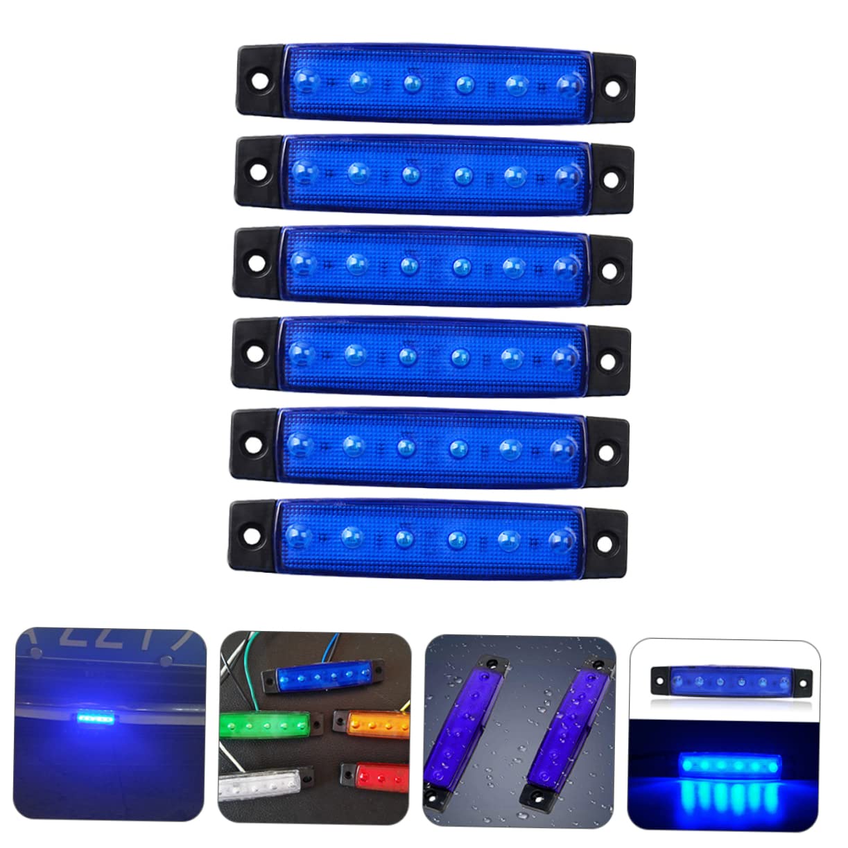 YARNOW 3 Set Di Per Barche Marine in Abs A Risparmio Energetico 2 Fili A Led A Bassa Temperatura Per La Navigazione in Barca 6 Pezzi * 3