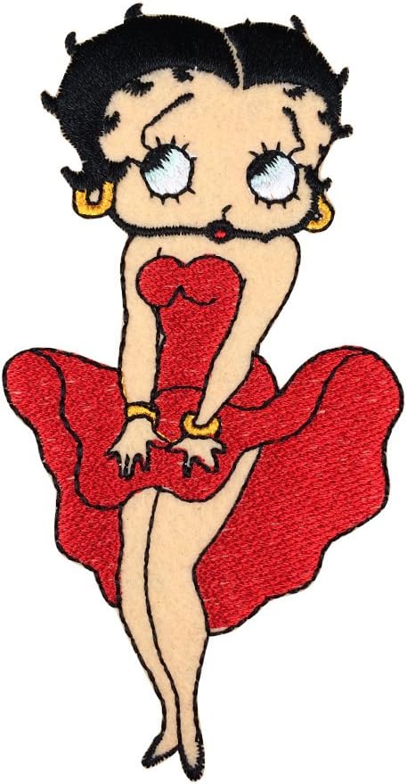 Betty Boop Patch Embroidered Cartoon Iron On Sew On Patches