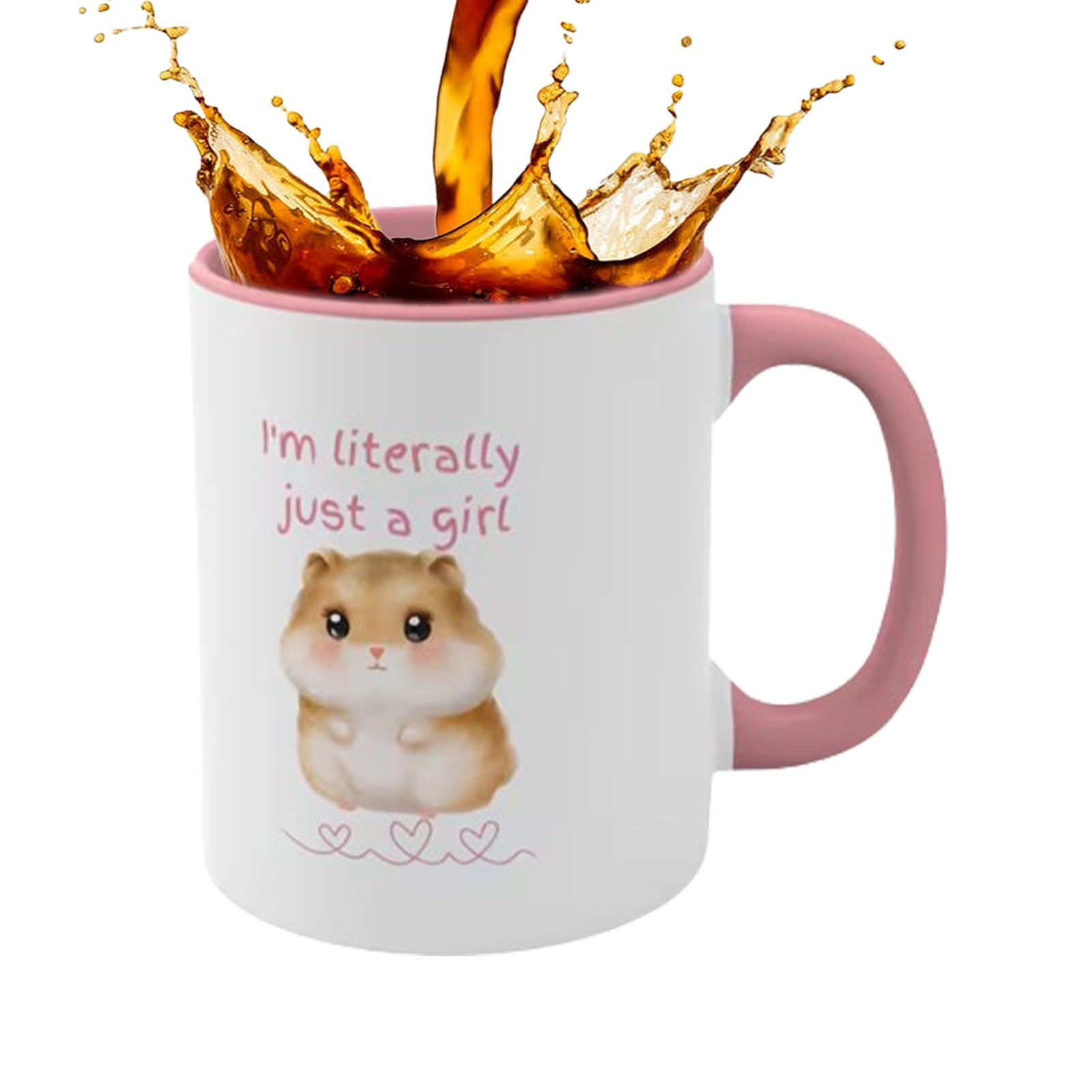 Muiltvoe Refined Ceramic Mugs - Cute Coffee Mug ¦ 9.5x8cm Hot Chocolate Mugs with Ergonomic Handle, Drinking Mug for Afternoon Tea, Drinking Cup, Decorative Cup for Everyday Use