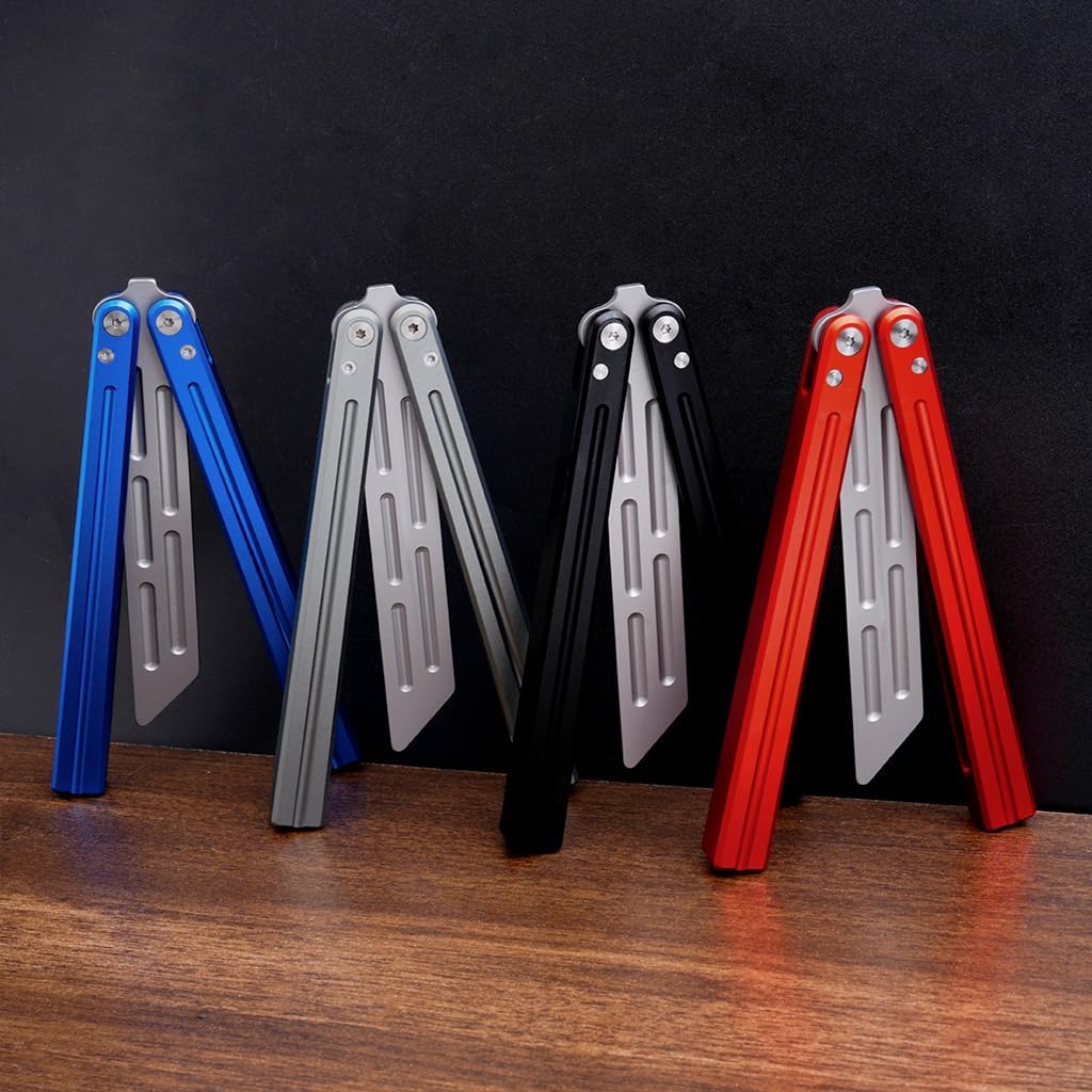 WARHERO Integrated Forging Bushing System, Aluminum Integral Channel Handle Foldable Knife, Excellent Balance Practice Tool Great for Beginners