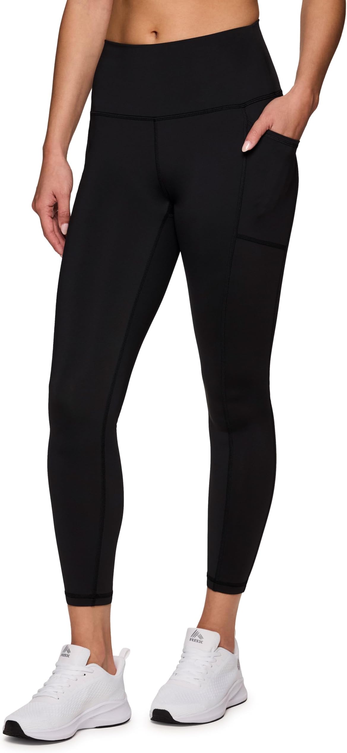 RBX Active High Waisted Squat Proof Ankle Length Leggings for Women, 7/8 Yoga Leggings with Pockets