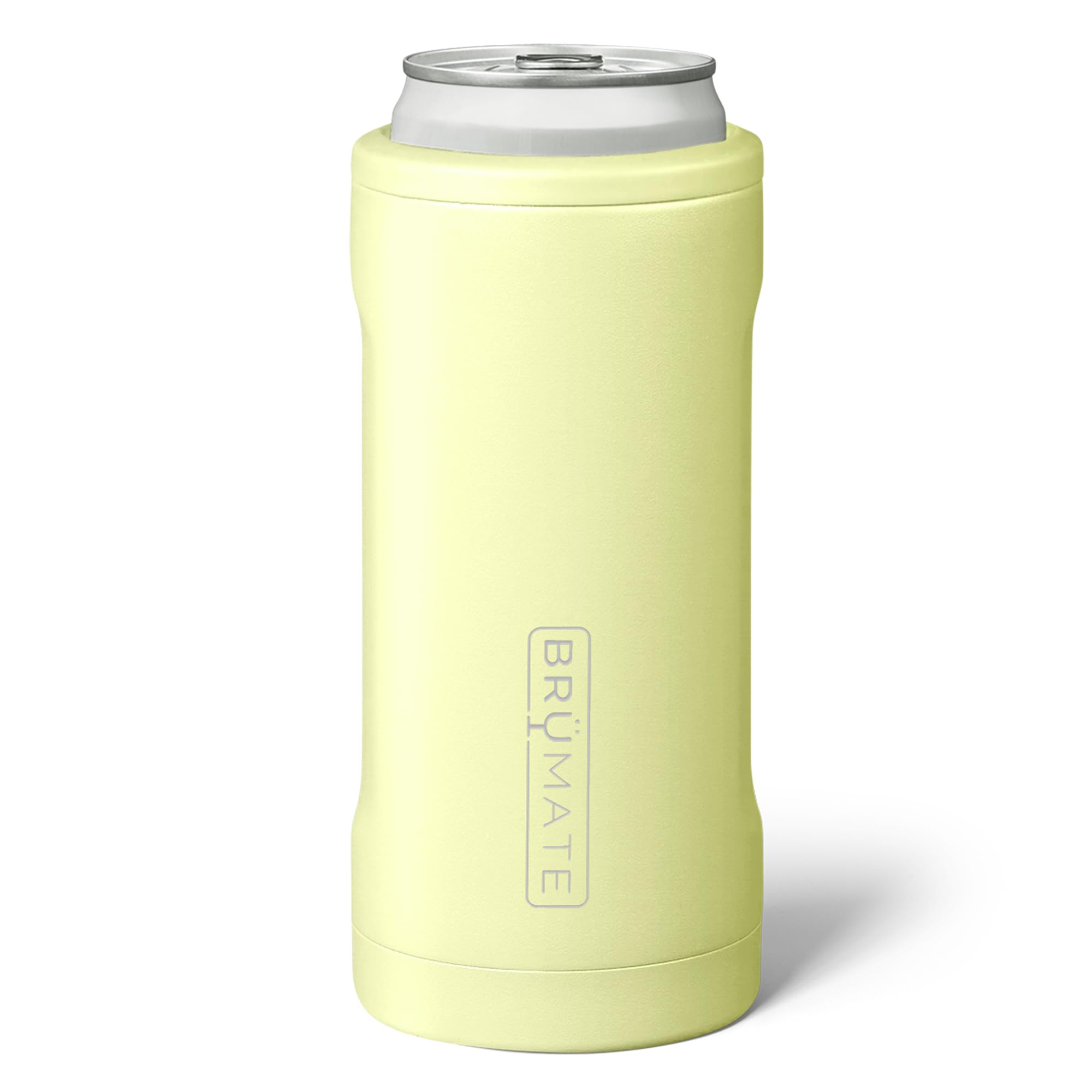 BrüMate Hopsulator Slim Can Cooler Insulated for 12oz Slim Cans | Skinny Can Insulated Stainless Steel Drink Holder for Hard Seltzer, Beer, Soda, and Energy Drinks (Prickly Pear)