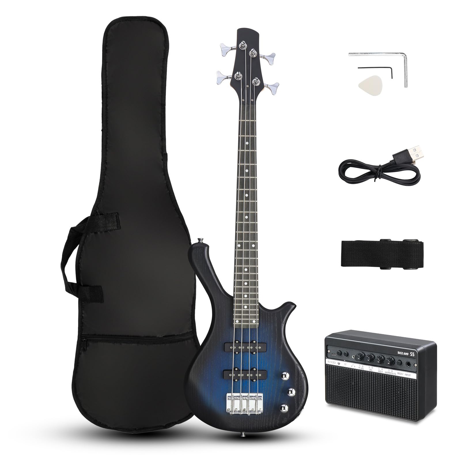 Amazon.com: Ktaxon 36 Inch Bass Guitar 4 String Electric Bass