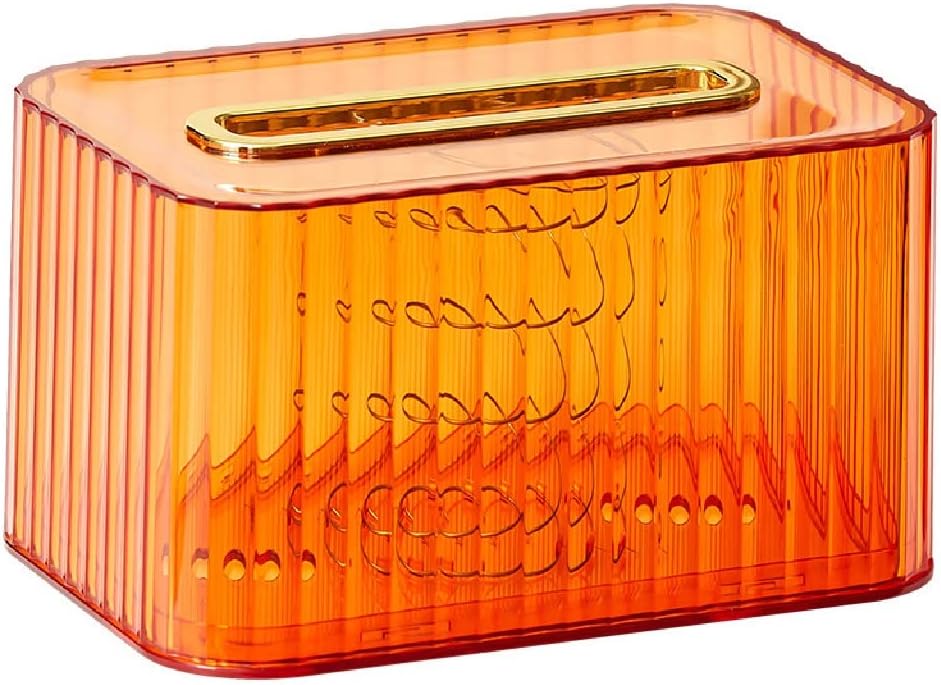 Generic Household Tissue Box Transparent Desktop Drawing Paper Storage Living Room