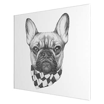 アートパネル　アート　絵画　絵　ポスター　壁掛け　額縁　フレンチブルドッグ　犬 Amazon.co.jp: 油絵 犬 フレンチブルドッグ アート 黒白 眼鏡