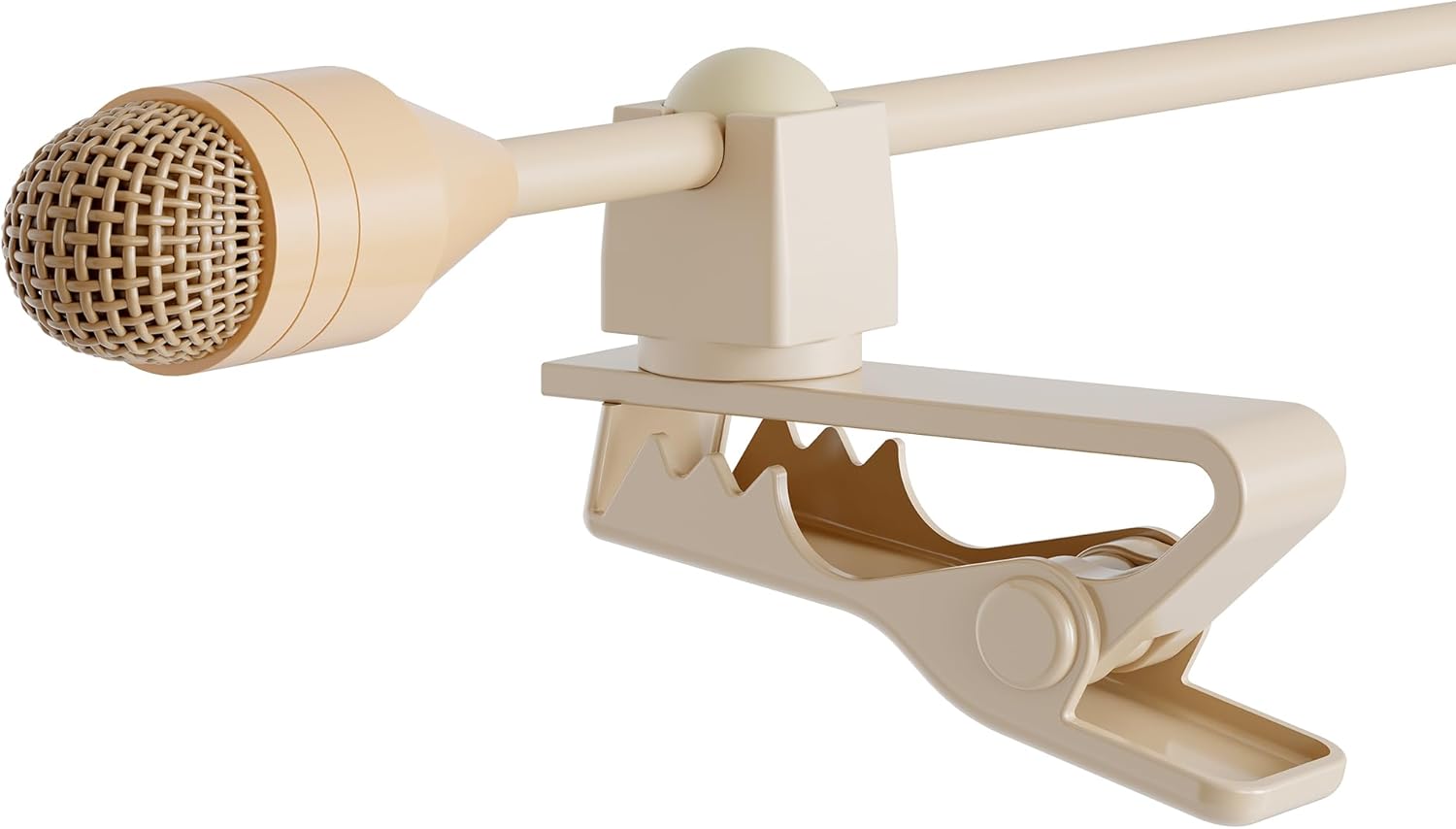 J K Pro Beige Lavalier Lapel Condenser Microphone MIC-J 050 Compatible with Sennheiser Wireless Transmitter