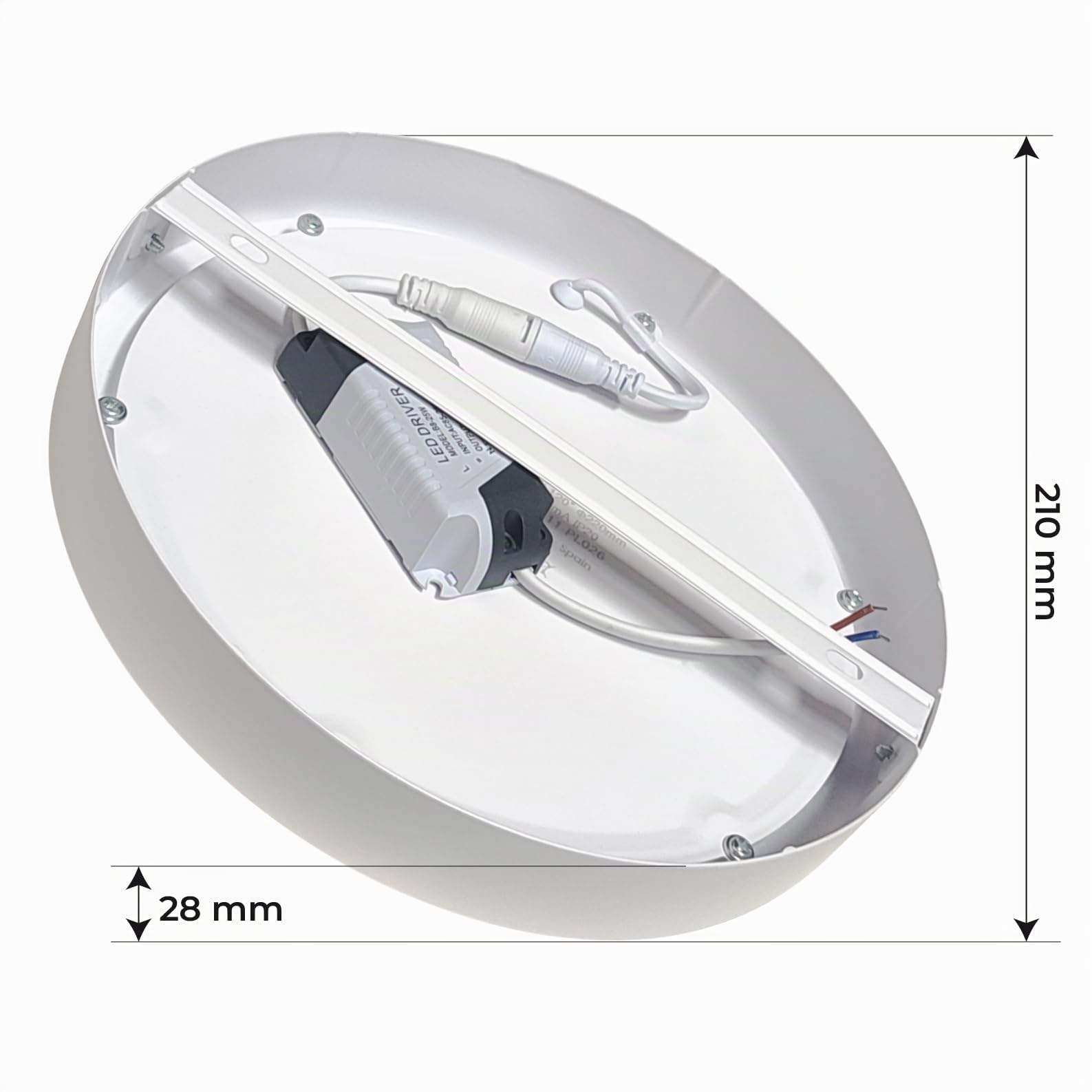 LED ATOMANT 5x Plafonnier LED Saillie 210mm 20W Blanc Froid 1800lm