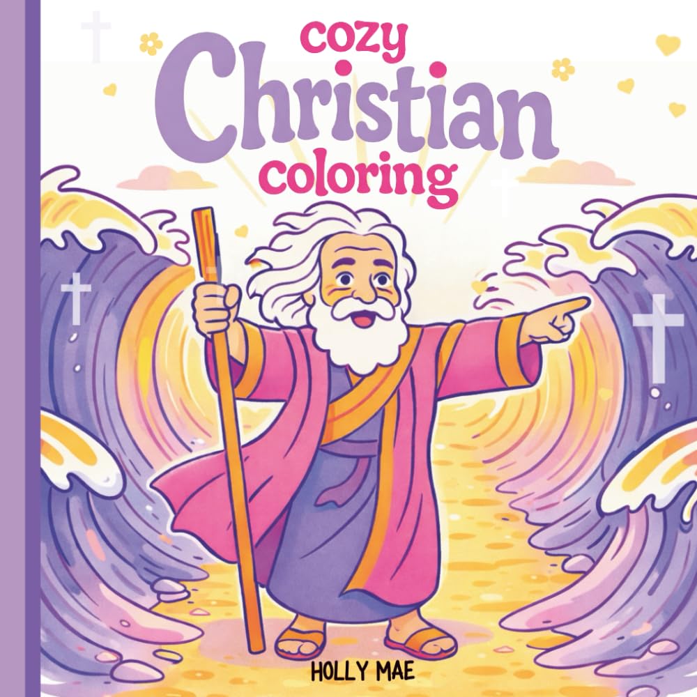 Cozy Cute Christian Coloring Book: Uplifting Bible Verses with Bold & Easy Coloring Pages for Peace and Relaxation (Bold and Easy Coloring Books)