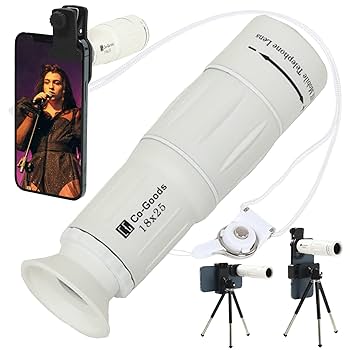 Amazon | 単眼鏡 望遠鏡 【 ライブ 専用18倍】【軽量96g