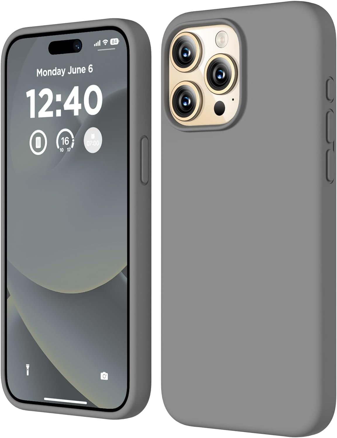 Erams Online Back Cover for iPhone 13 Pro Max Case,[Military Shockproof Protection] Liquid Silicone Case with [Soft Anti-Scratch Microfiber Lining (Dark Grey) (B0CVF5D8RF) Amazon Price History, Amazon Price Tracker