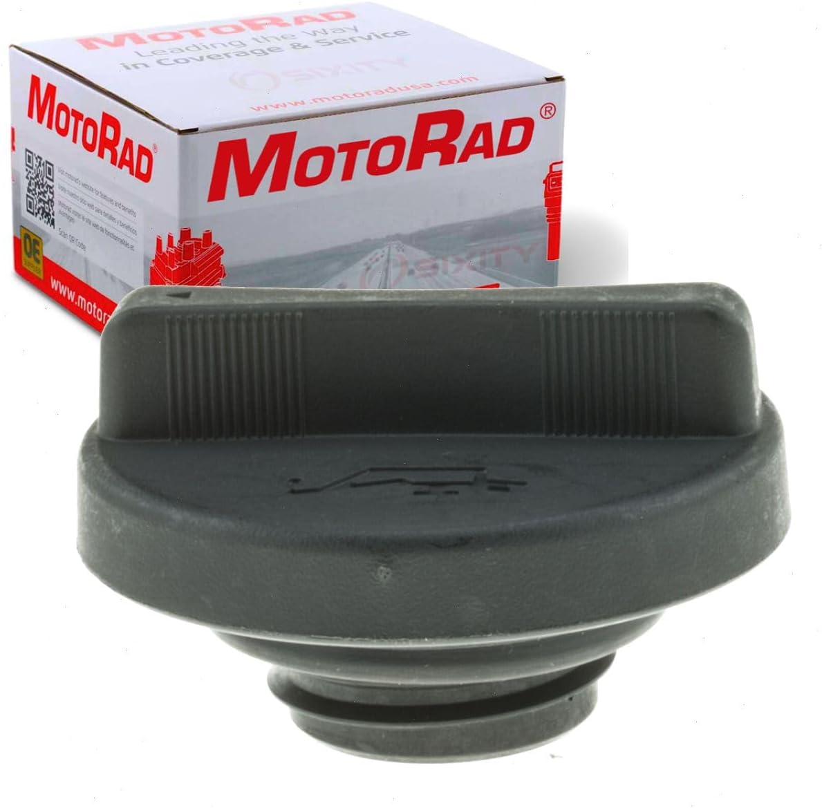 MotoRad Oil Filler Cap compatible with Hyundai Santa Fe Sport 2013-2018 | Seals the valve cover and stops seepage from a cracked or missing oil filler cap; direct-fit OE replacement.