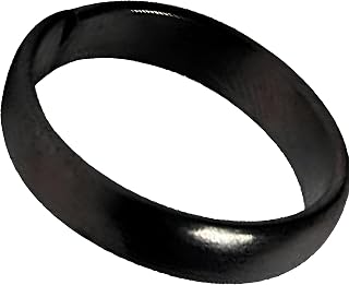 Jinali Gems Men's Black Horse Shoe Iron Ring - Adjustable Price In India