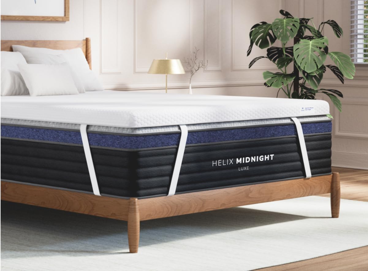 Helix Premium Memory Foam Mattress Topper with GlacioTex™ - Firm - Twin XL Twin XL Firm