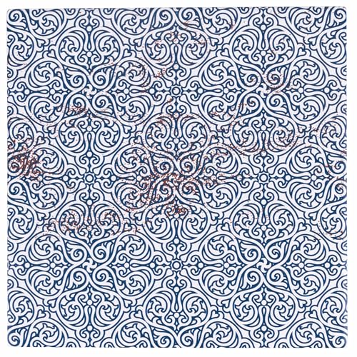 Villa d’Este Home Tivoli Kasbah Deko-Fliesen, 6 Stück, aus Keramik, wärmeisolierender Korkboden, 6 Stück