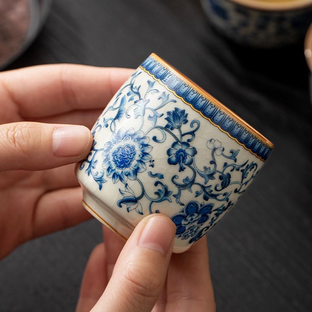 GSOUL Kungfu Tea cup Personal Teacup Owner's Cup Kung Fu Single Retro Study Tea Set Small Tea Cups