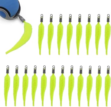 BOXOB 20pcs Cat Ball Replacement Tails, Automatic Moving Interactive Toy | Tail Accessories Cat Wand Toy Worm Refills