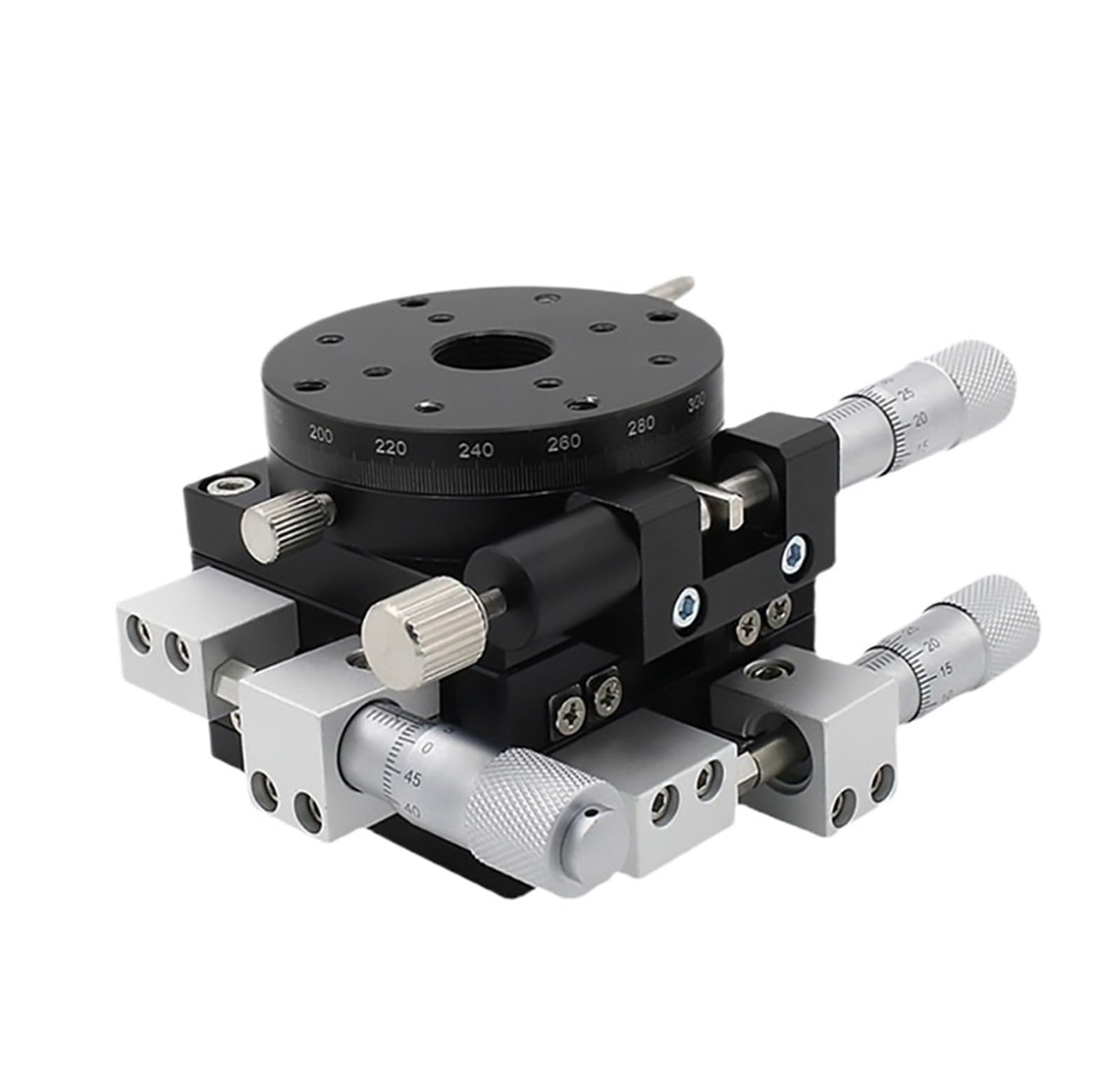 MYXJGNAIY Micrometer Displacement Platform, XYR Axis 60mm, LSP60-LM, XY Axis R Axis, Sliding Table Cross Roller Guide