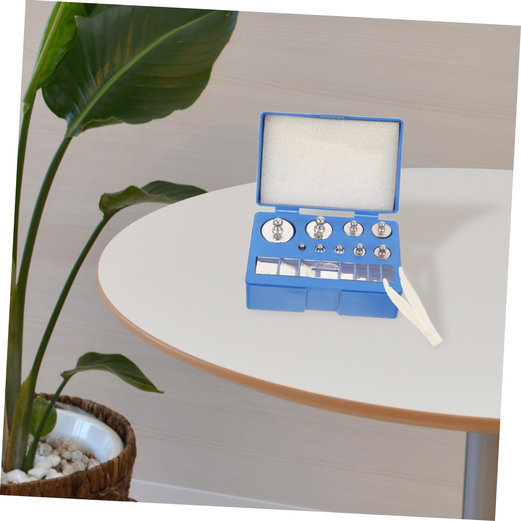 iplusmile 3juegos Pesos De Calibración De Precisión De Inoxidable Caja De Almacenamiento Para Experimentos Científicos y Mediciones Exactas
