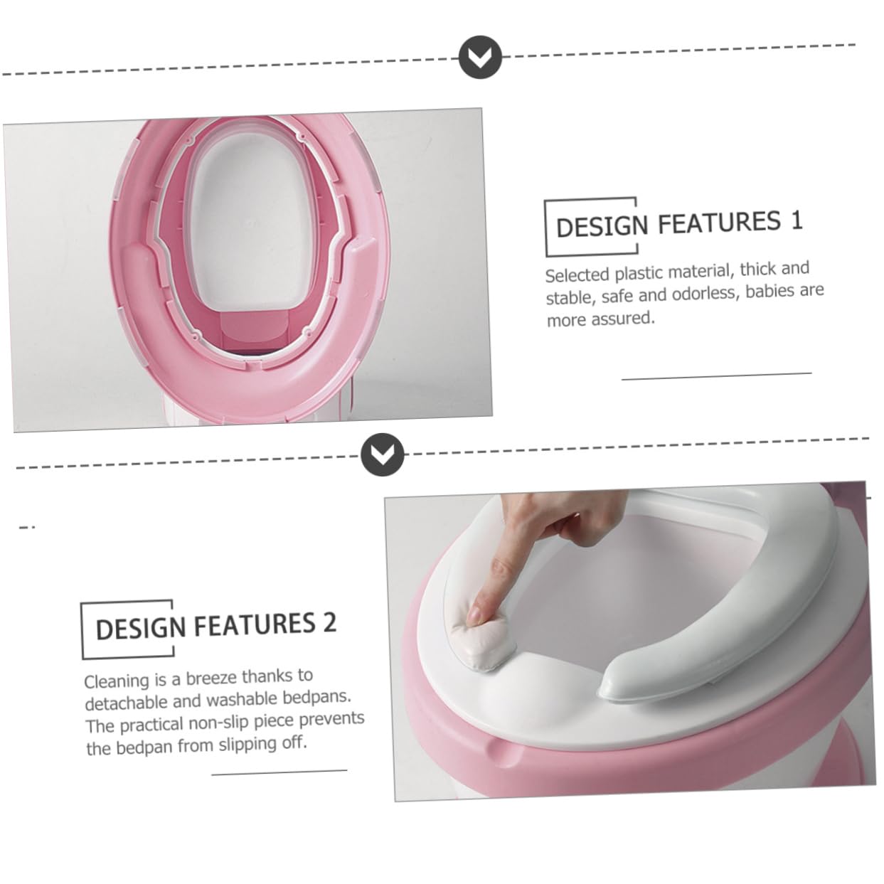 Yardwe Boys and Girls Potty Seat Boy Girl Toilet Splash Design Portable Easy to Clean Multi-use Safe Odorless Plastic