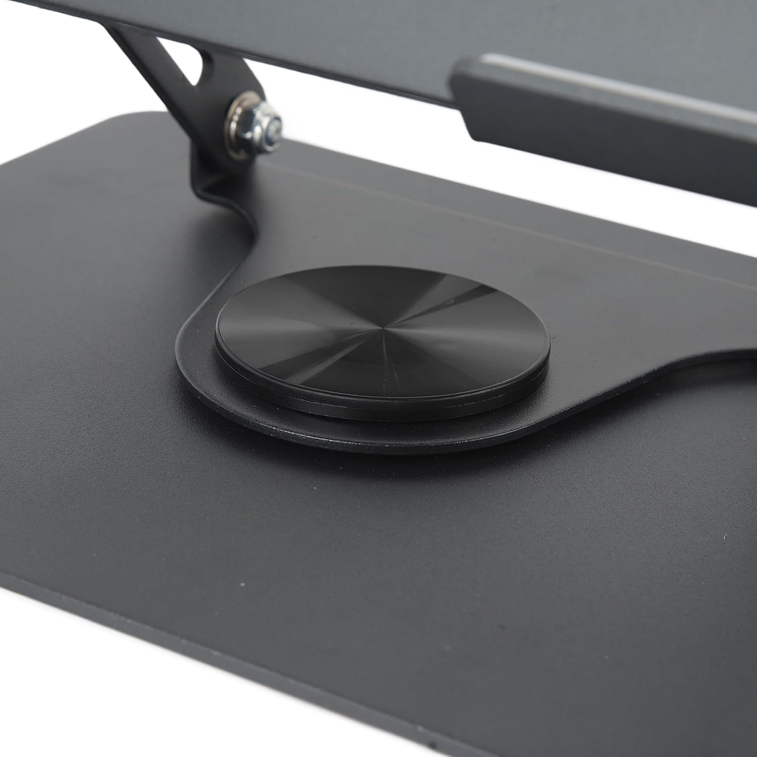 EYUVAA LABEL Adjustable Laptop Stand with 360° Rotating Base & Dual Fan Cooling Stand, Wide Compatibility 10-17 inches| Compatible for Tablet, Notebook and All Laptops 3