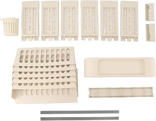 Miniatura 9 de Estantería de almacenamiento para libros de 6 niveles, estantería extraíble y única, carrito de almacenamiento delgado para libros, estante de