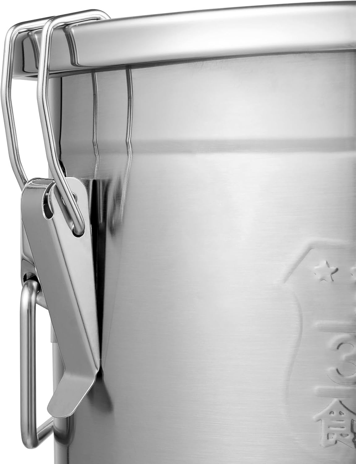 Stainless Steel Airtight Canister for Kitchen - Food Storage Containers, Rice Cereal Grain Container, Flour Sugar Milk Cookie Storage