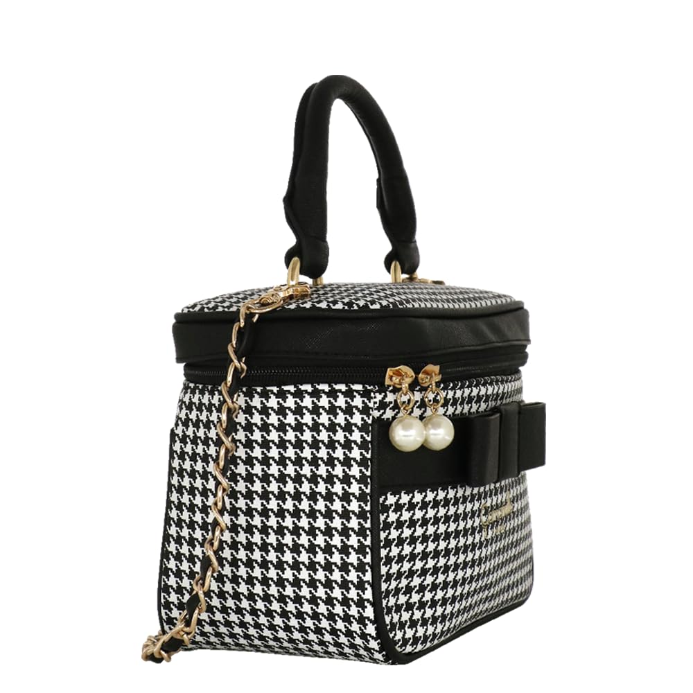 Camomilla Milano Beauty Case Donna, Bauletto Trucchi, Similpelle, Collezione Poulette, Colore Nero