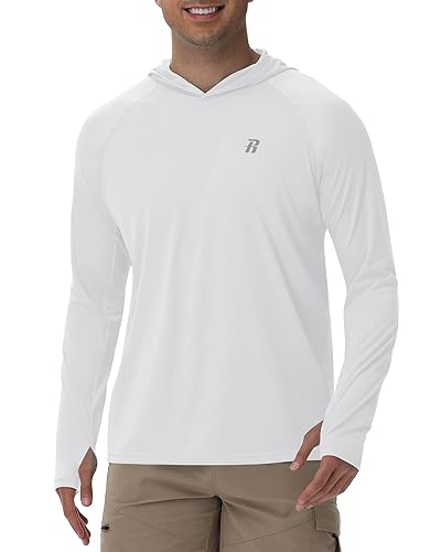 Runhit UPF 50+ Fishing Shirts for Men Long Sleeve Sun