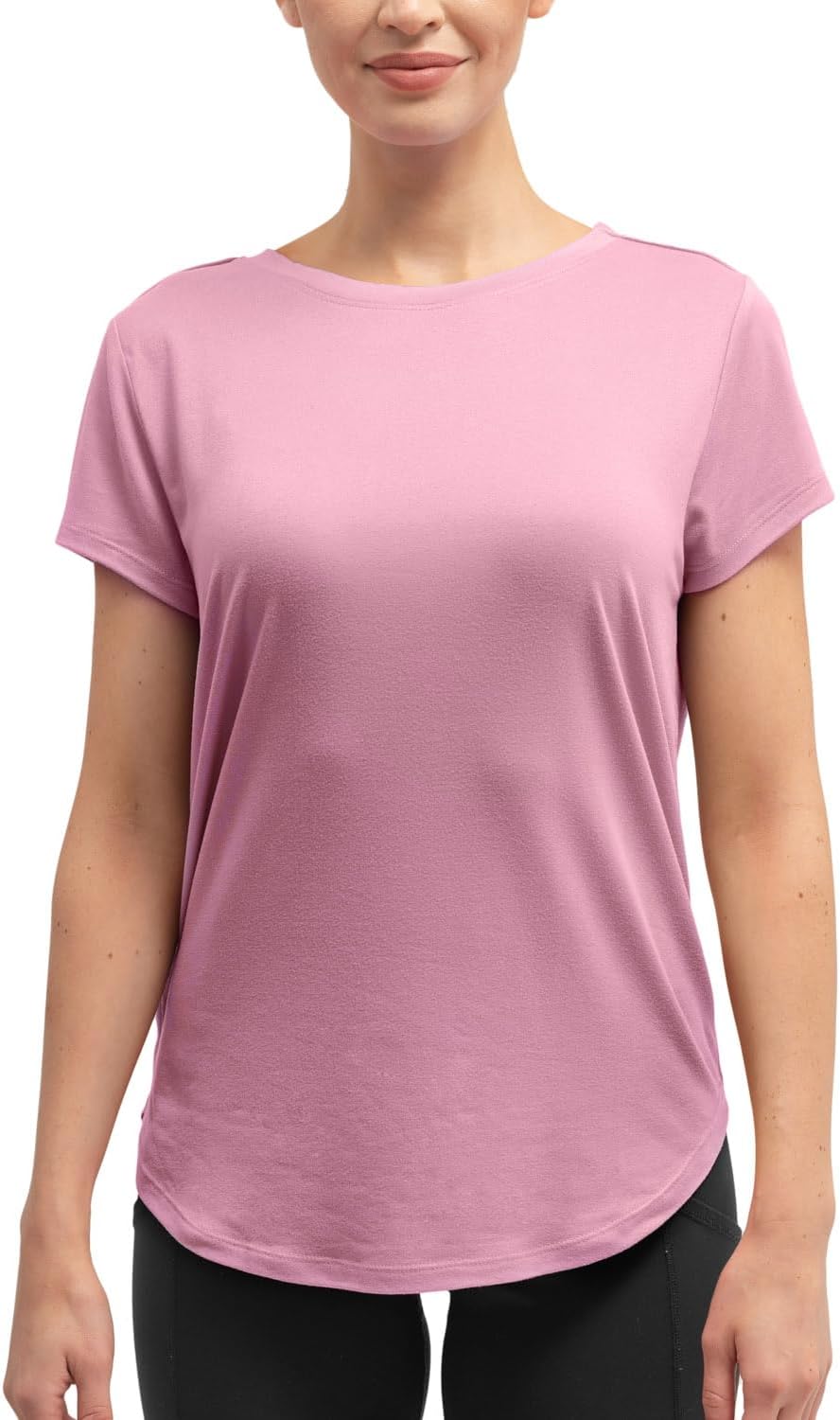 Hello Mello Women’s Sleep and Lounge Pajamas Top Short Sleeve Crewneck Lightweight Dream Tee Shirt