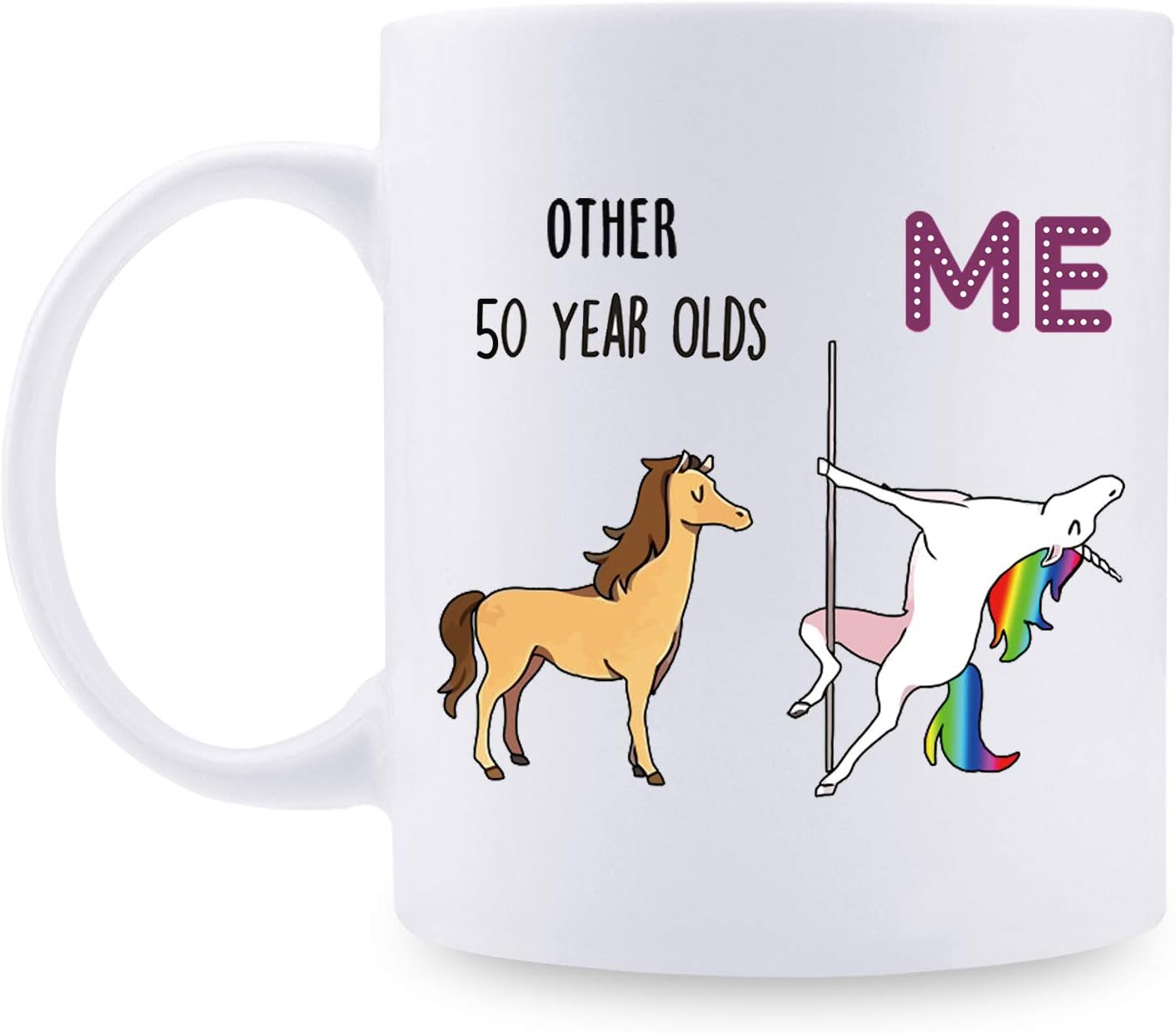 50th Birthday Gifts for Women - 1974 Birthday Gifts for Women, 50 Years Old Birthday Gifts Coffee Mug for Mom, Wife, Friend, Sister, Her, Colleague, Coworker - 11oz - Image 2