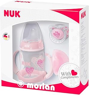 NUK Gift - Juego de botes de regalo para niños, edición limitada de 6 a 18 meses, color rosa