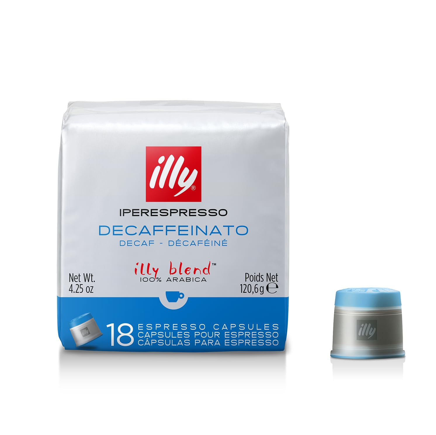illy Iperespresso Decafé bezkofeinowa kawa kapsułki do iperespresso, 1 x 18, 121 g