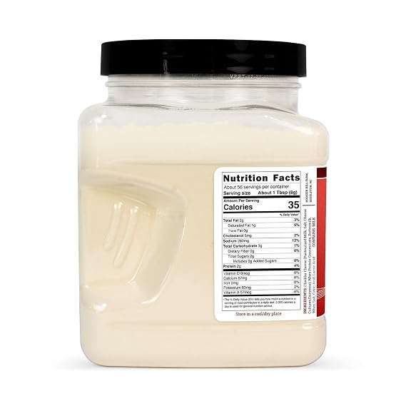 Hoosier Hill Farm White Cheddar Cheese Powder، 1LB (Pack of 1)