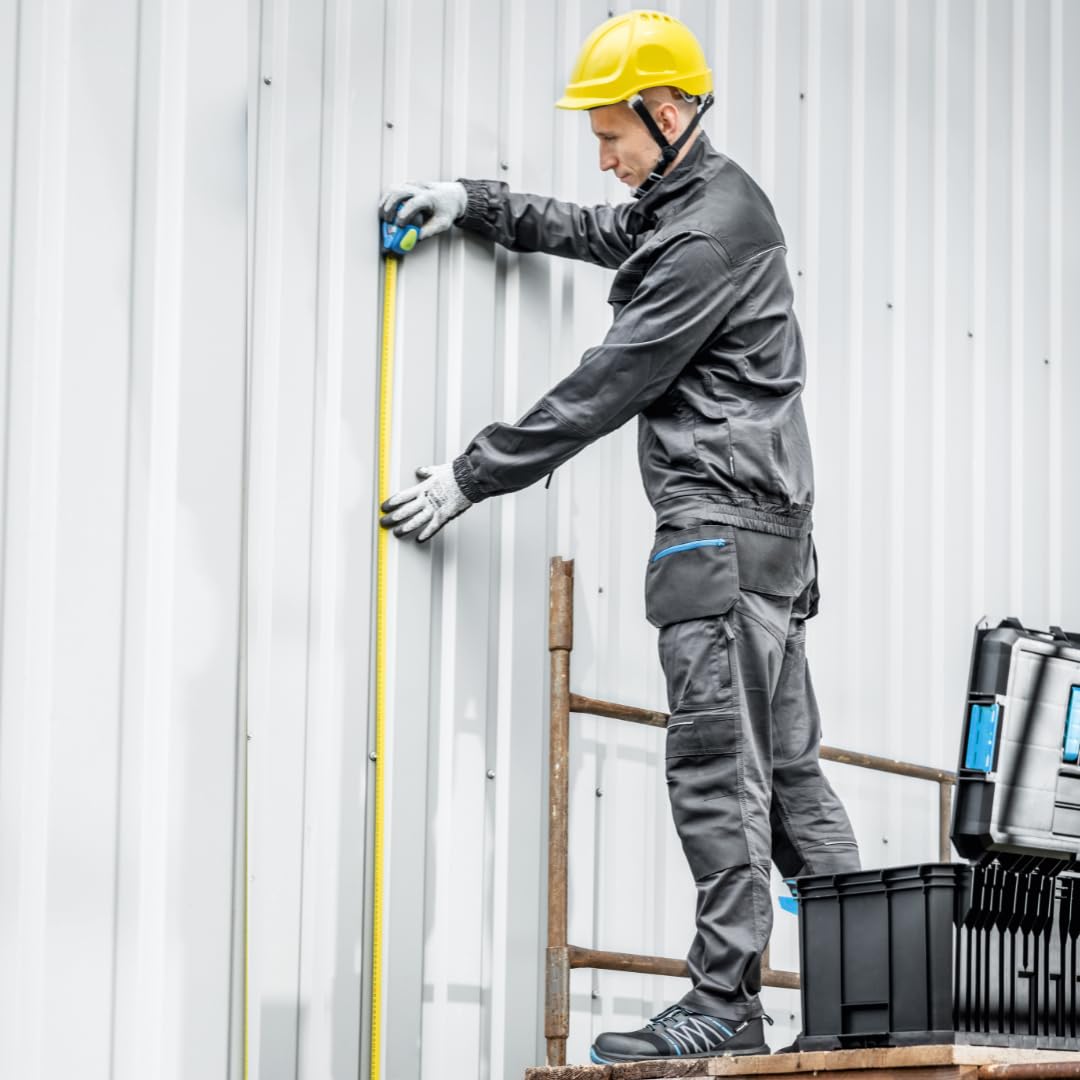 Högert Technik - WURNITZ Elastische Schutzhose Dunkelgrau | Professionelle WURNITZ Herren Schutzhosen | Arbeitshose Herren Arbeitshose mit Kniepolstertaschen Langlebig und komfortabel