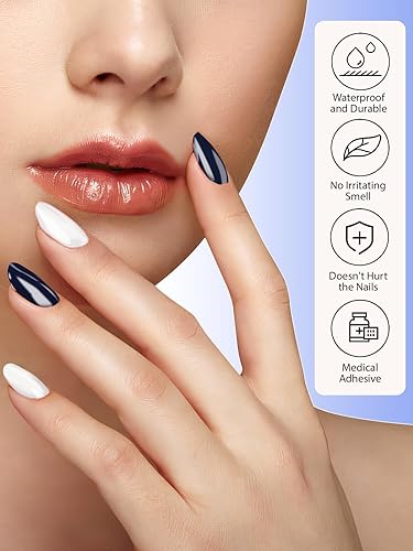 Miniatura 2 de Kalolary Tiras adhesivas de gel para uñas, color rosa degradado para uñas, esmalte de uñas de gel de larga duración con lima de uñas y palo