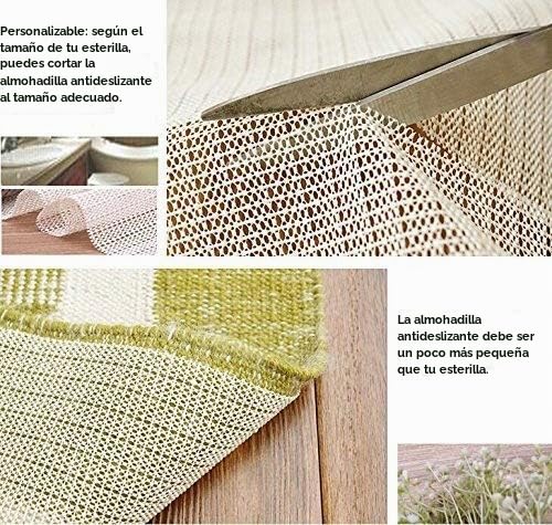 Miniatura 5 de Hequn Base Antideslizante Para Alfombra, Protección Resistente Contra Resbalones, Pvc 80x180cm , Color Mármol, Adecuado Para Parqué O Baldosas