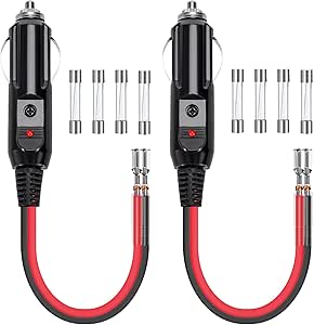 Presa Accendisigari 12V / 24V Sdoppiatore Accendisigari Auto 1 Spina Maschio A 2 Prese Accendisigari Con Interruttore Per Auto Camion Barca Motocicletta Camper