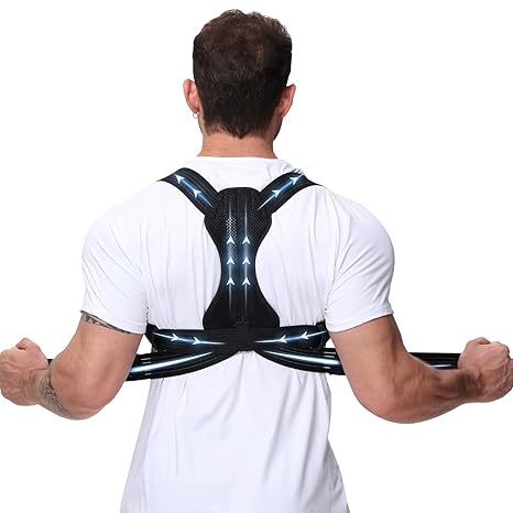 Posture Corrector for Men and Women, Adjustable Back Brace for Back, Neck and Shoulder Pain Relief, Back Support for Posture Improving Scoliosis, Hunchback, Hump, Thoracic, Spine Corrector (Large)